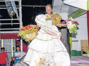 Miss Statia Sherees Timber, winner of the Culture Wear section. (STK photo)