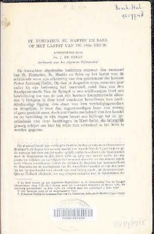 Page from a 1919 document about the state of affairs on the Windward Islands in the last part of the 18th century that can be downloaded from the Dutch Caribbean Digital Platform.